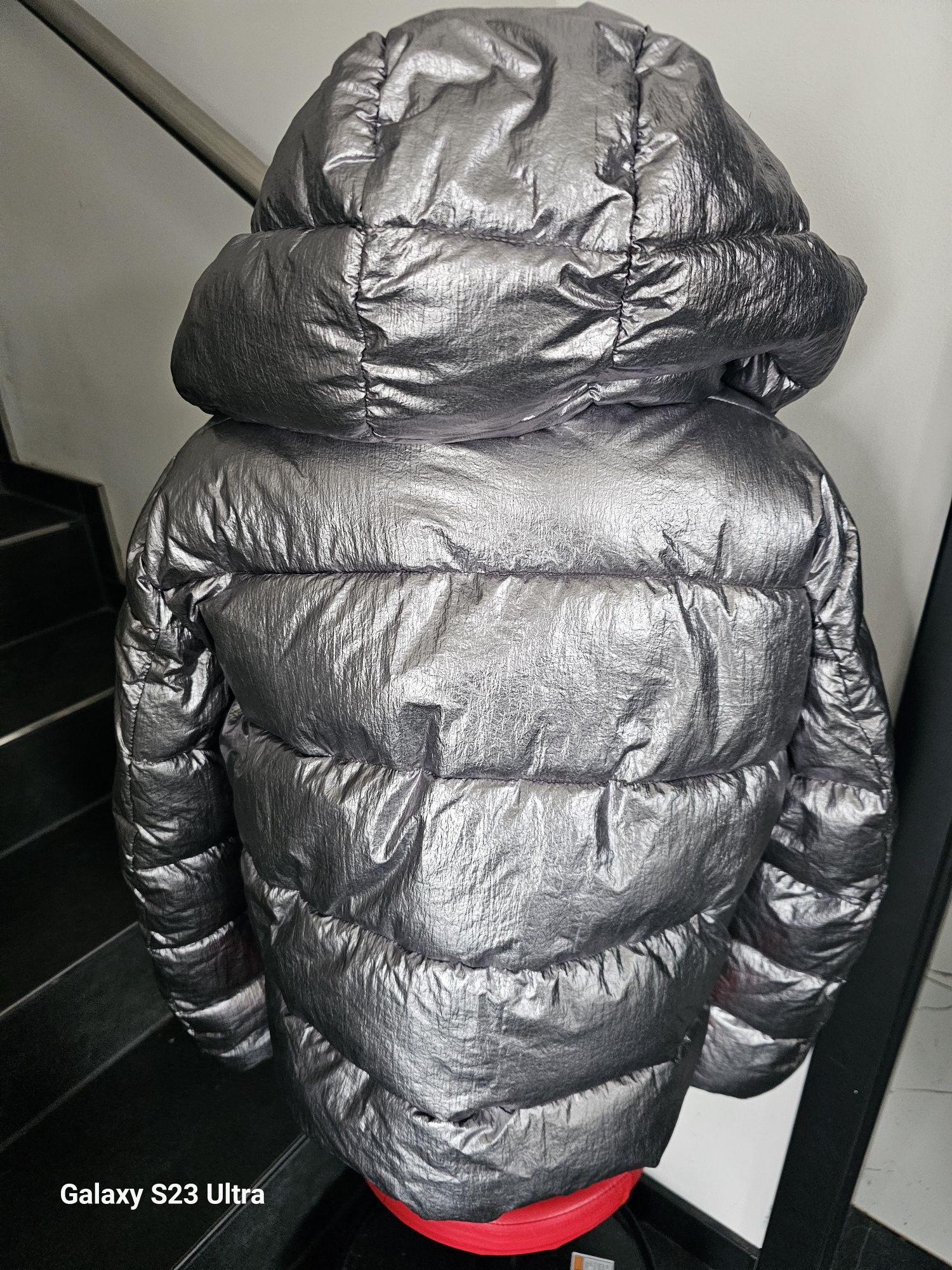 Only srebrna kurtka ciepła XL