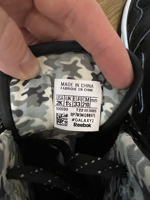 Високі кросівки, хайтопи reebok, 33