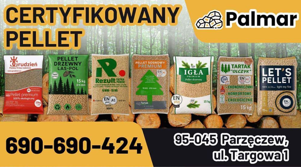 Certyfikowany pellet tartak olczyk sosnowy a1 EN PLUS iglasty din plus