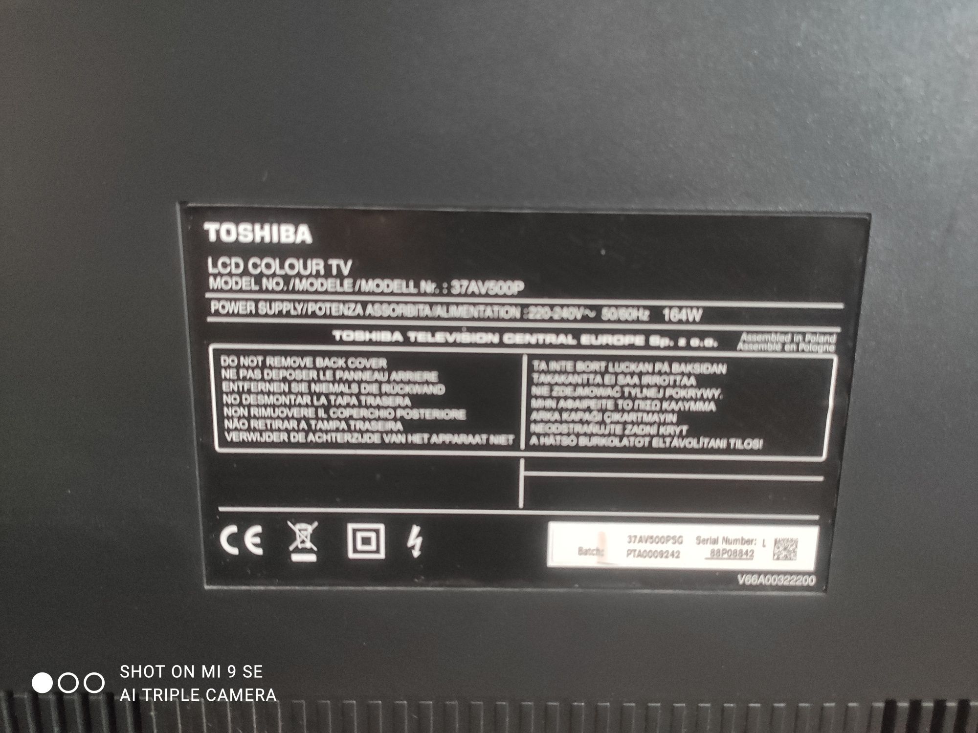 Telewizor Toshiba Regza 37"