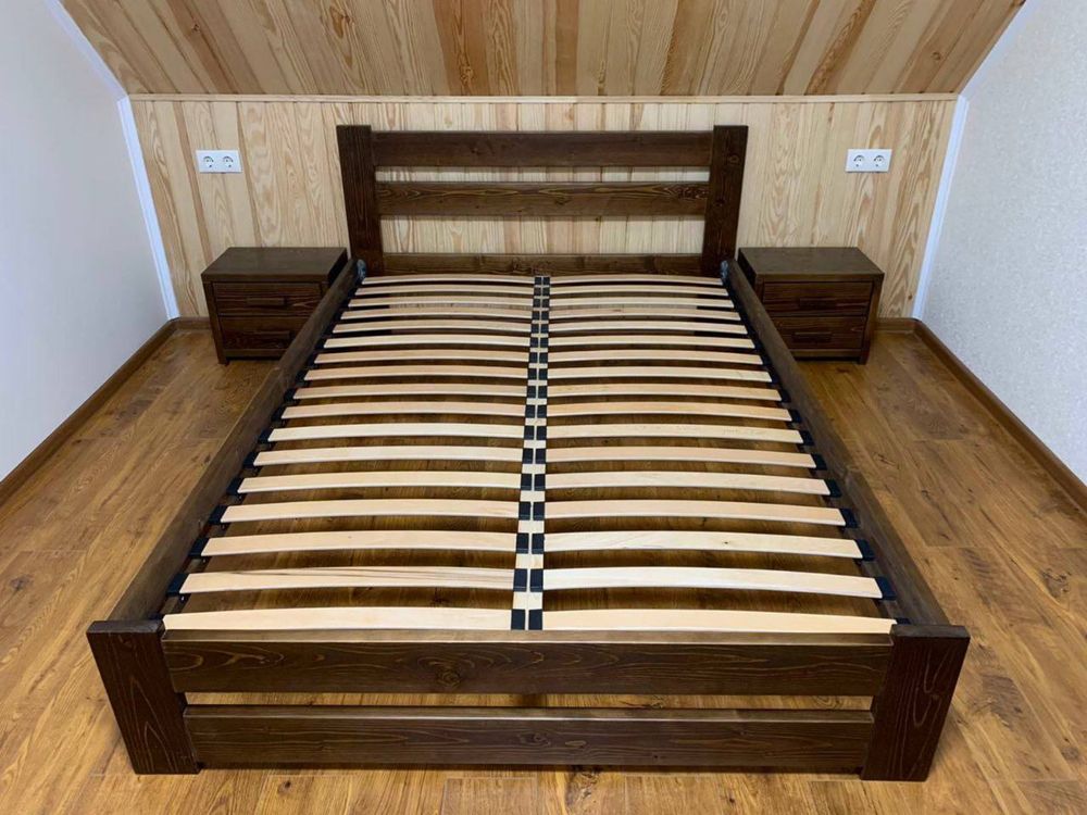 Ліжко з цільного дерева, Кровать з дерева 140х200
