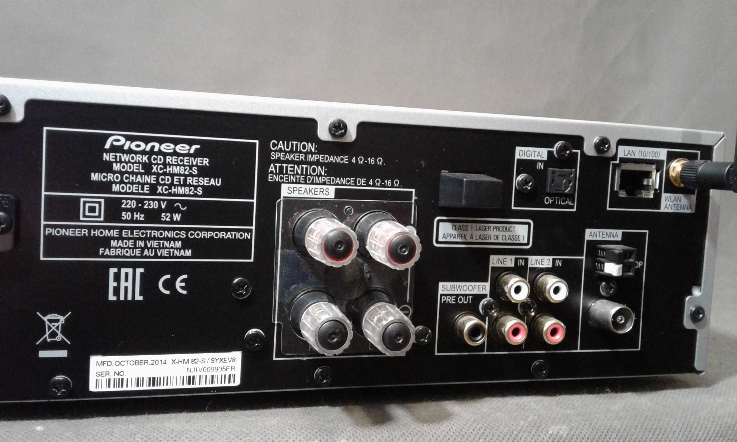 PIONEER XC-HM82S,zestaw stereo