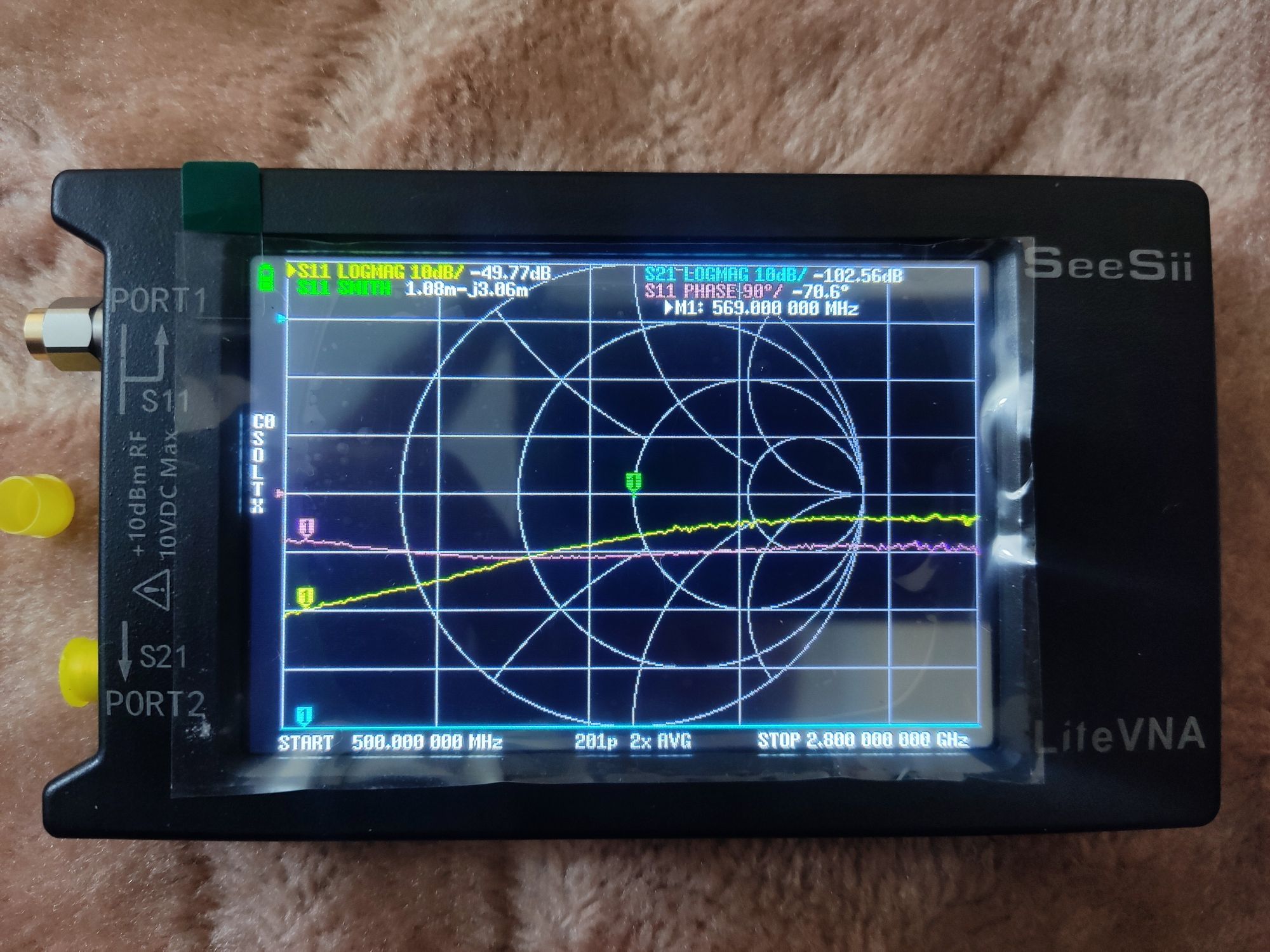 LiteVNA 64(Nano VNA) 50kHz-6.3GHz Векторний аналізатор антен. КСХ метр