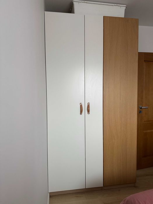 Szafa PAX Ikea 125/236/60 kolor biały + imitacja drewna