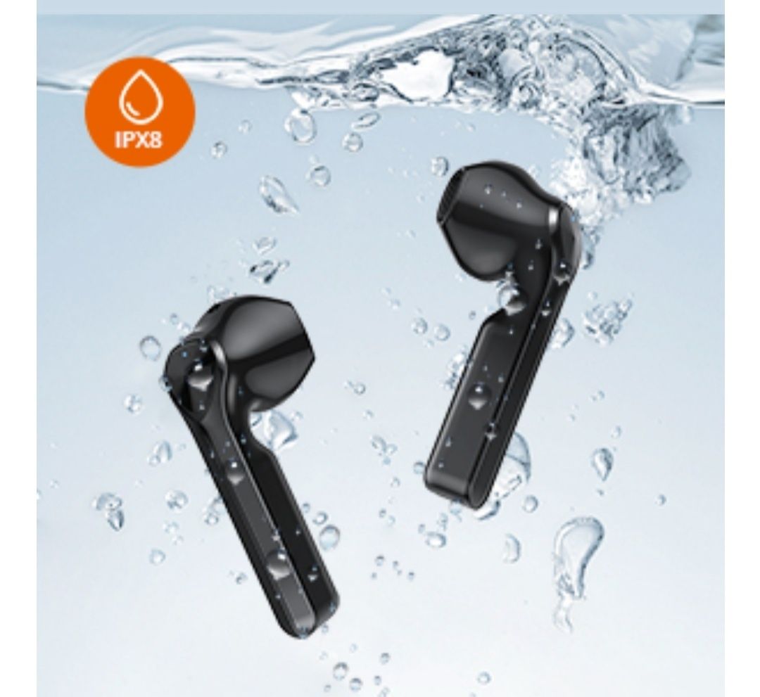 Taotronics Bluetooth Fones Hi-Fi controle de toque,resistente à agua