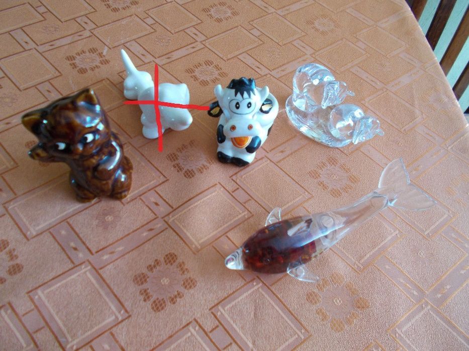 Figurki z porcelany - kryształu - tworzywa dekoracyjnego - kolekcje