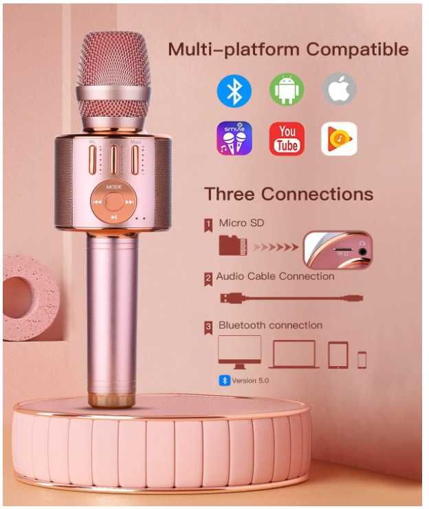 Mikrofon BlueFire karaoke Bluetooth 4 w 1