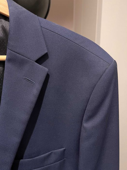 Garnitur Vistula granatowy wełniany Super Slim | marynarka + spodnie