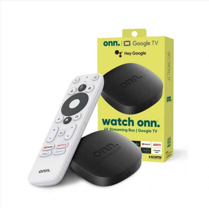 Смарт ТВ приставка ONN Google TV Голосове керування 4K