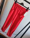 New Collection nowe czerwone spodnie damskie cygaretki S/M