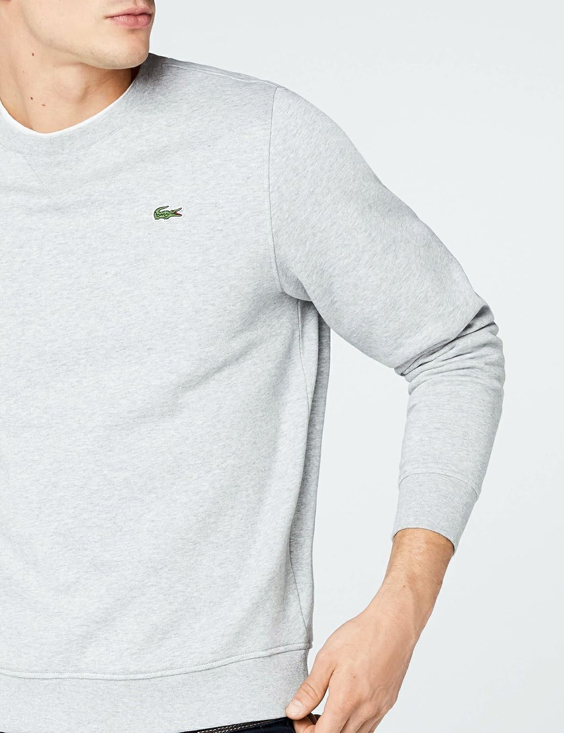 LACOSTE Bluza Męska Crewneck Bawełna Polar Nowa S/M Okazja!