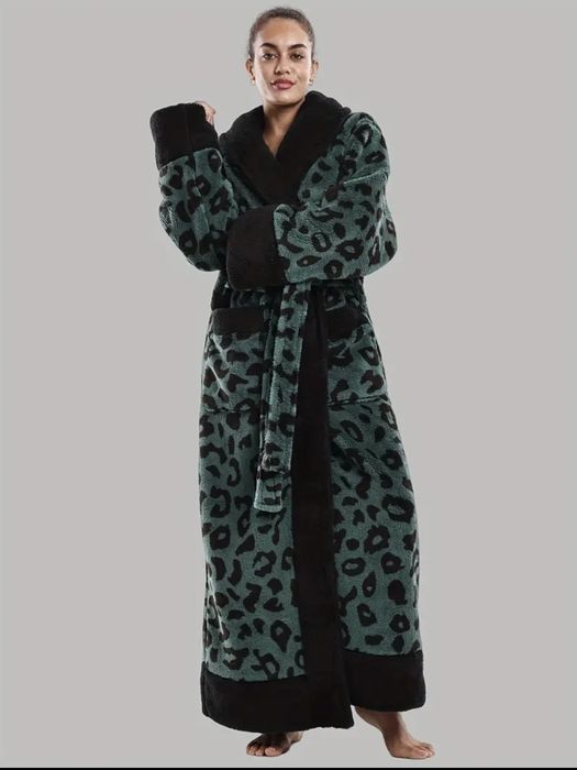 Тёплый уютный длинный халат Oversize