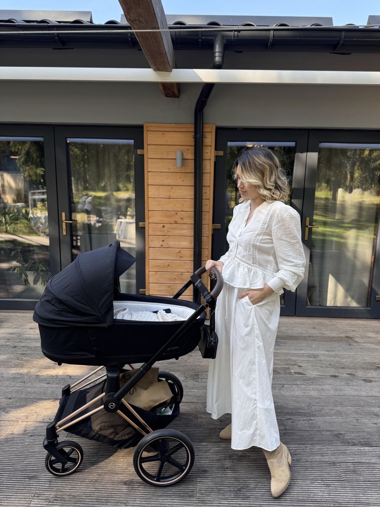 Cybex Priam 4.0 Rose Gold /black коляска  Сайбекс пріам 2в1
