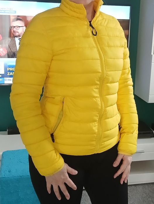 Kurtka damska Dstreet jesienno -wiosenna żółta roz.M