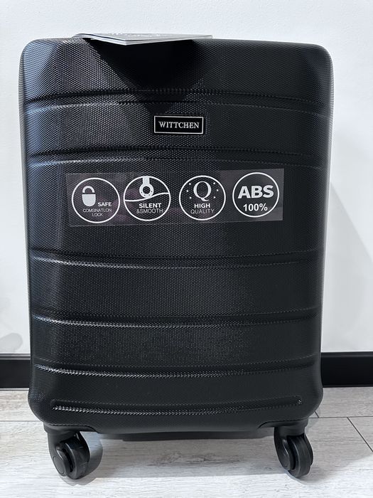 Wittchen Walizka Kabinowa ABS kółka twarda Nowa Czarna