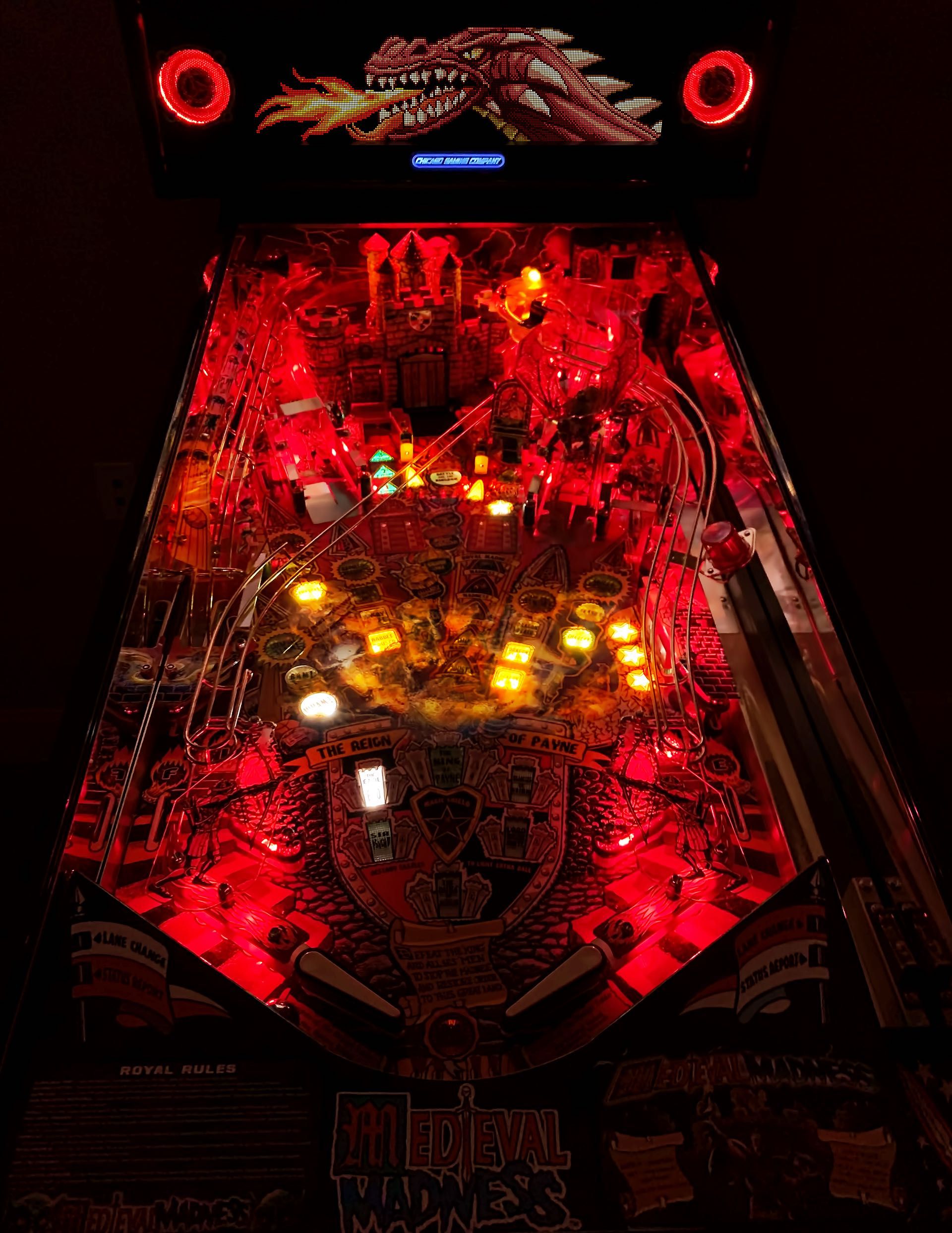 Pinball Flipper Fliper MEDIEVAL MADNESS REMAKE Merlin Edition CGC Nowy