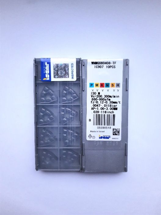 Płytki wieloostrzowe tokarskie WNMG 080408 IC907 ISCAR