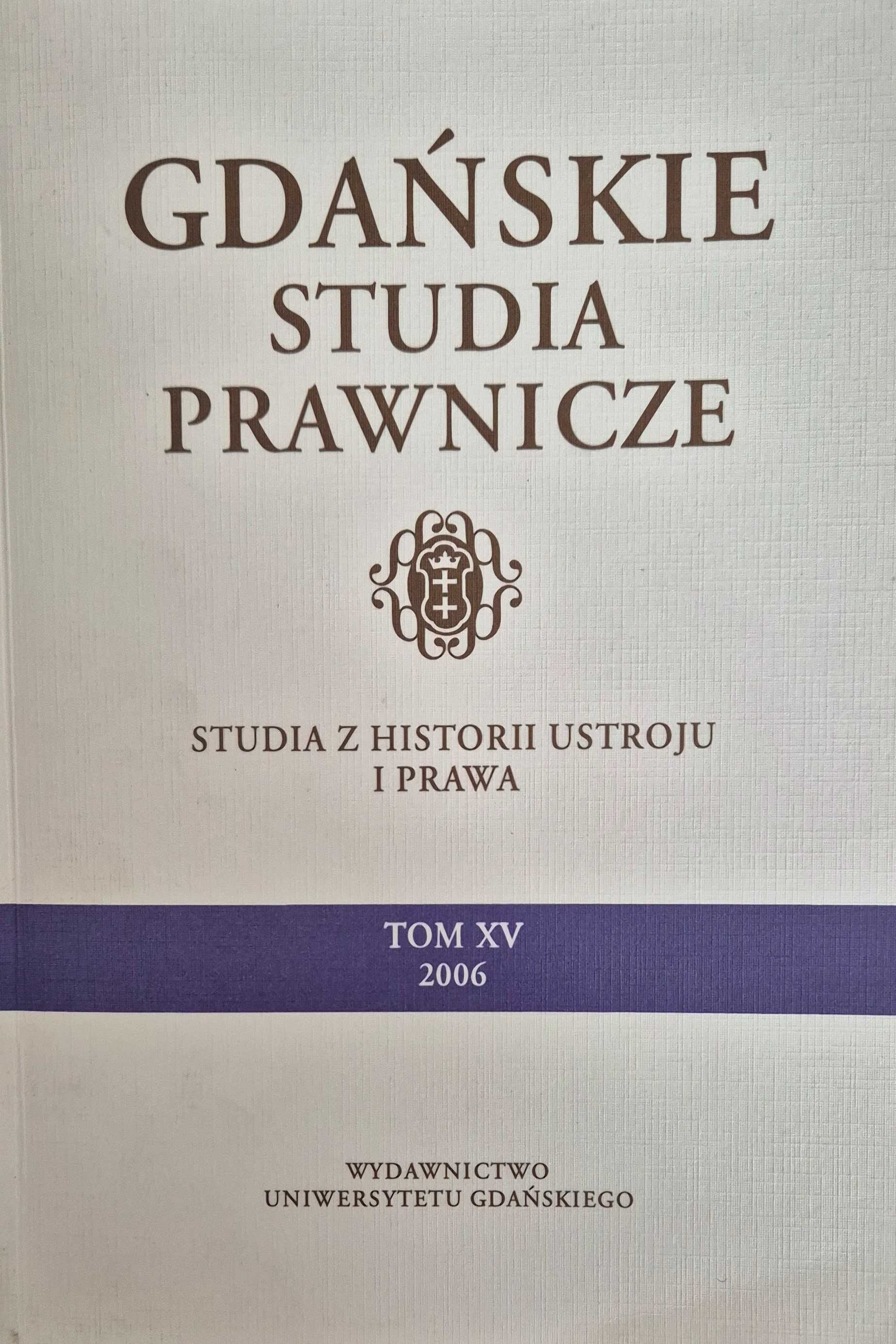 Studia z historii ustroju i prawa
