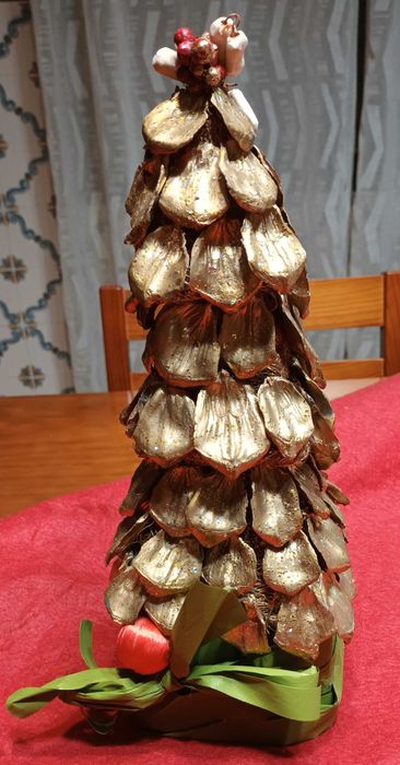 Árvore de Natal dourada