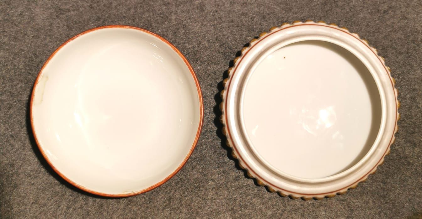 ROSENTHAL Puzderko, Szkatułka, Pojemnik Ręcznie Złocona  1925r. Piękna