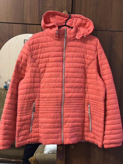 Микропуховик женский яркого цвета plus size XXXL-XXXXL