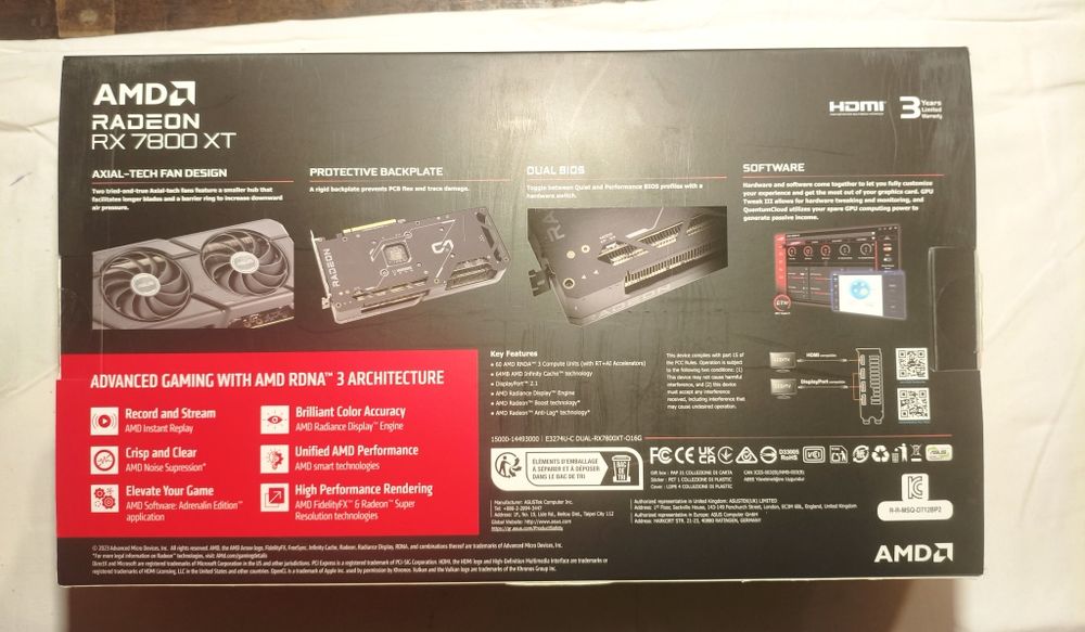 ASUS Dual RX 7800 XT 16GB