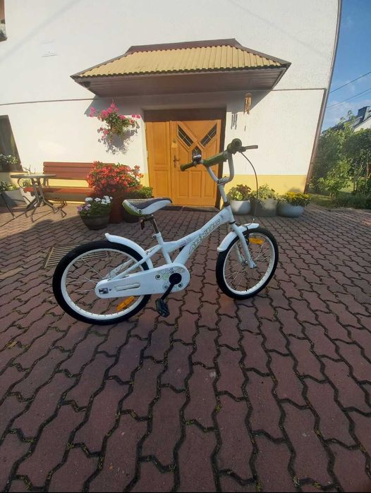 Rower dziecięcy 20 cali. BIALY