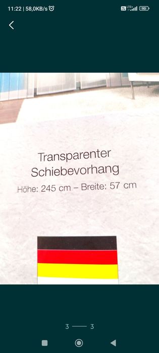 Panel 57x245, transparentny. Odbiór osobisty