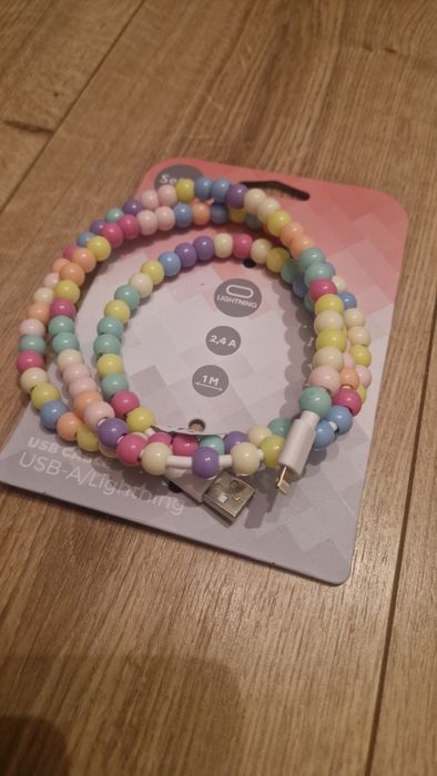 Kabel USB Apple  lightning kolorowe kulki 1m