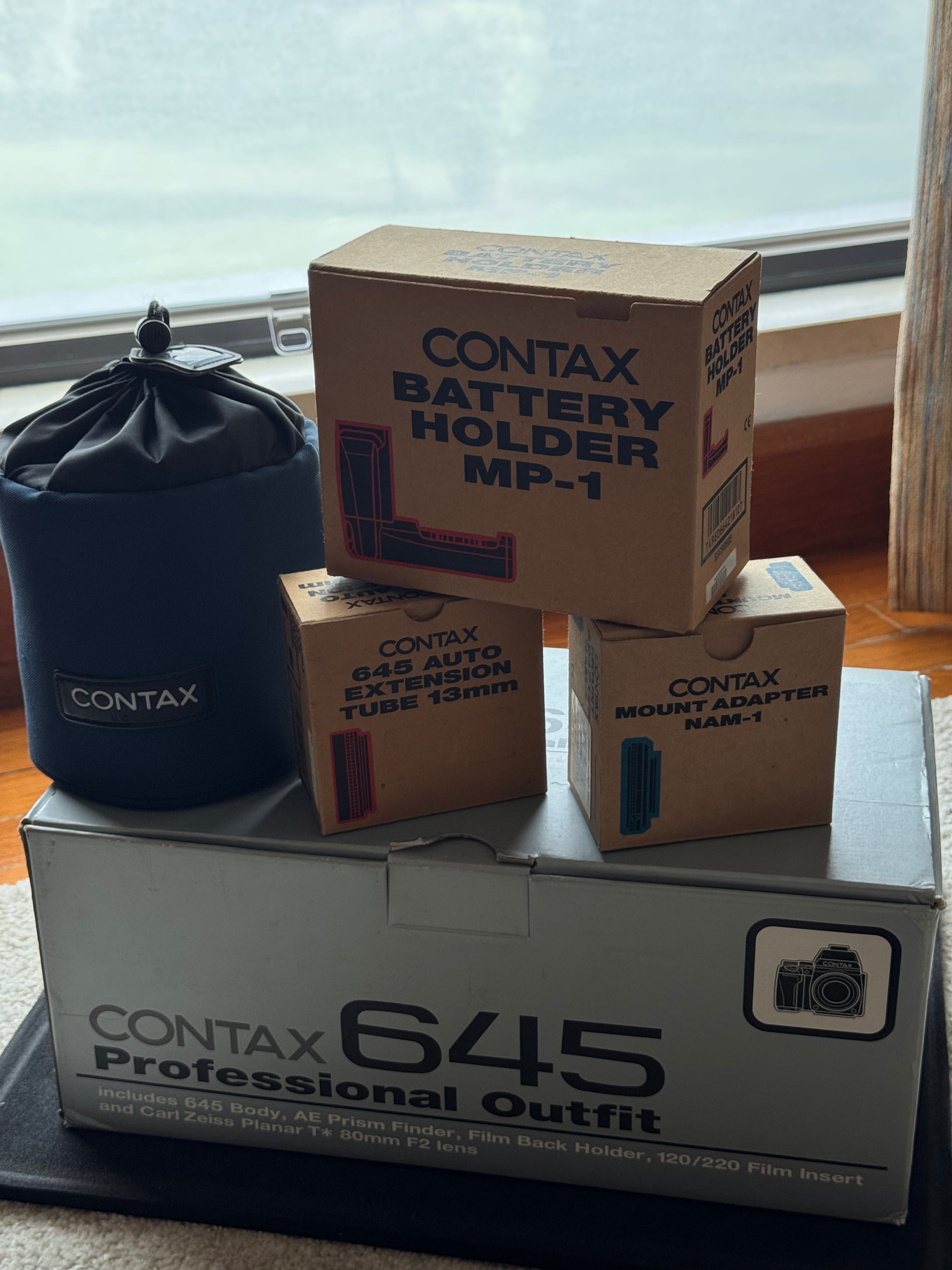 contax 645 corpo e lentes