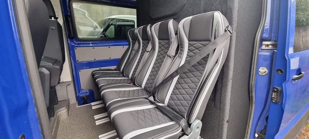 Zabudowa busa brygadowa brygadówka fotele homologacja brygadowka