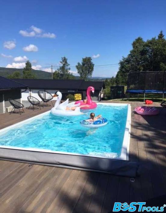 Poliestrowy basen ogrodowy marki Bestpools - IBIZA 8x3.2x1.55 m