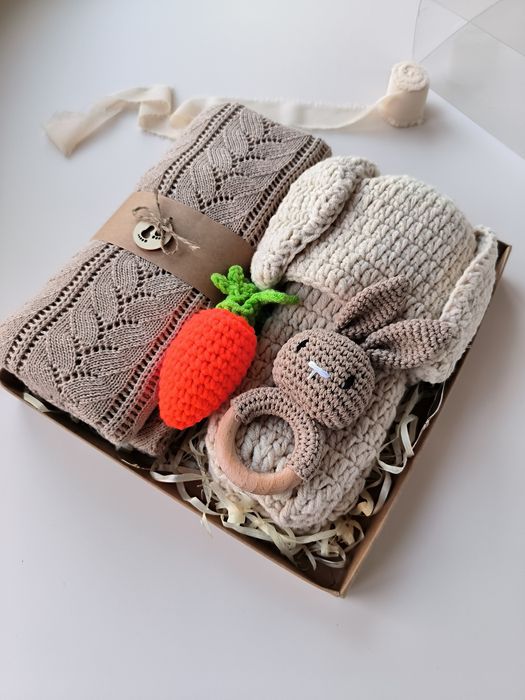 Набір для хрещення, крижма, подарунок новонародженому,  бокс малюку