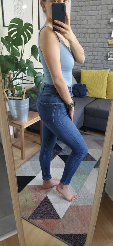 Spodnie rurki ZARA wysoki stan S 36
