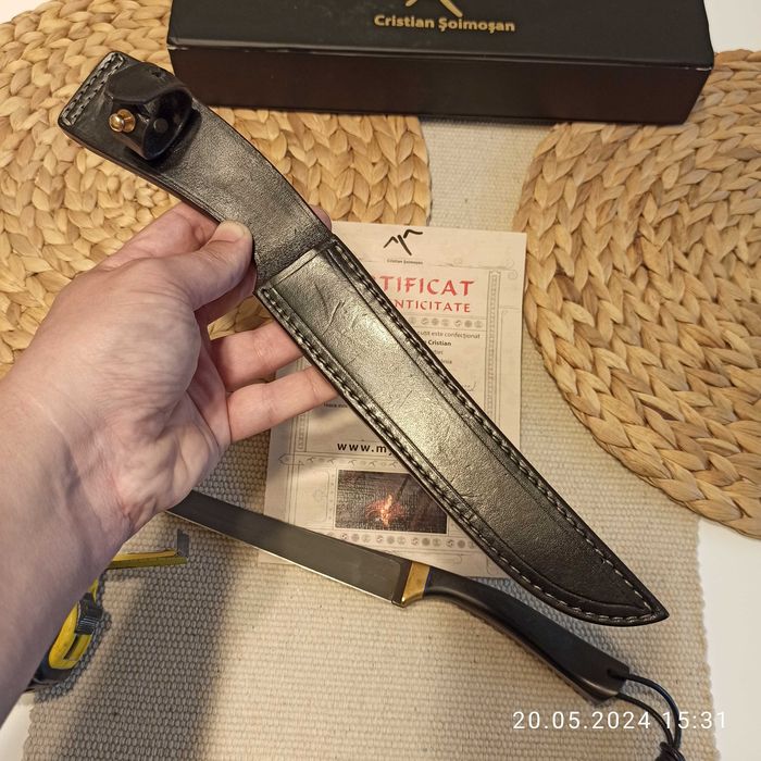 Nóż myśliwski ręcznie robiony M390 !