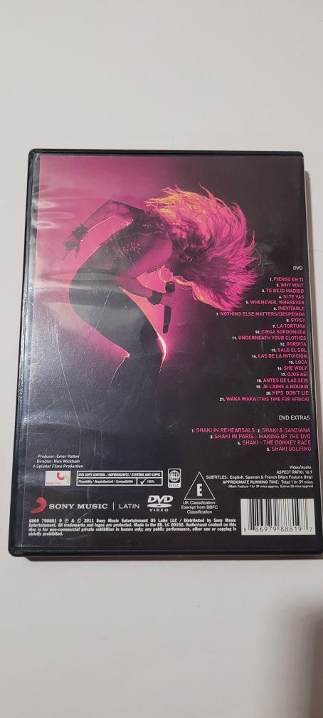 Koncert Shakira Live from Paris płyta DVD
