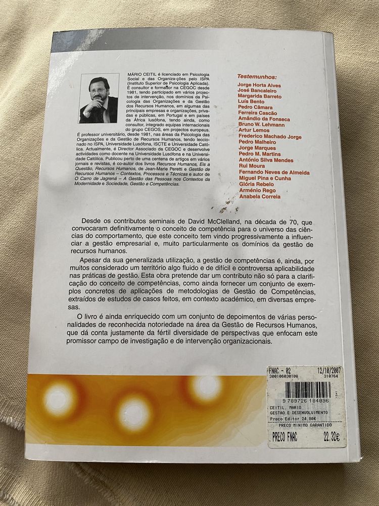 Livros de gestão e psicossociologia