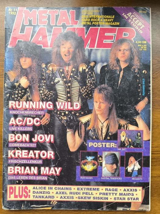 Журнал Metal Hammer 1992