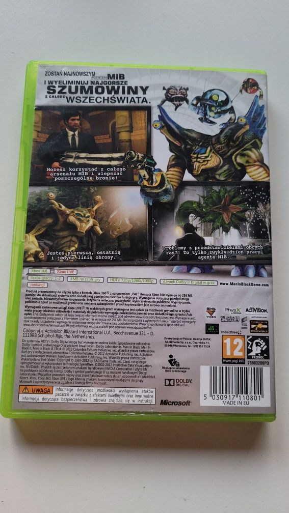Gra Man In Black: Alien Crisis na konsole xbox 360