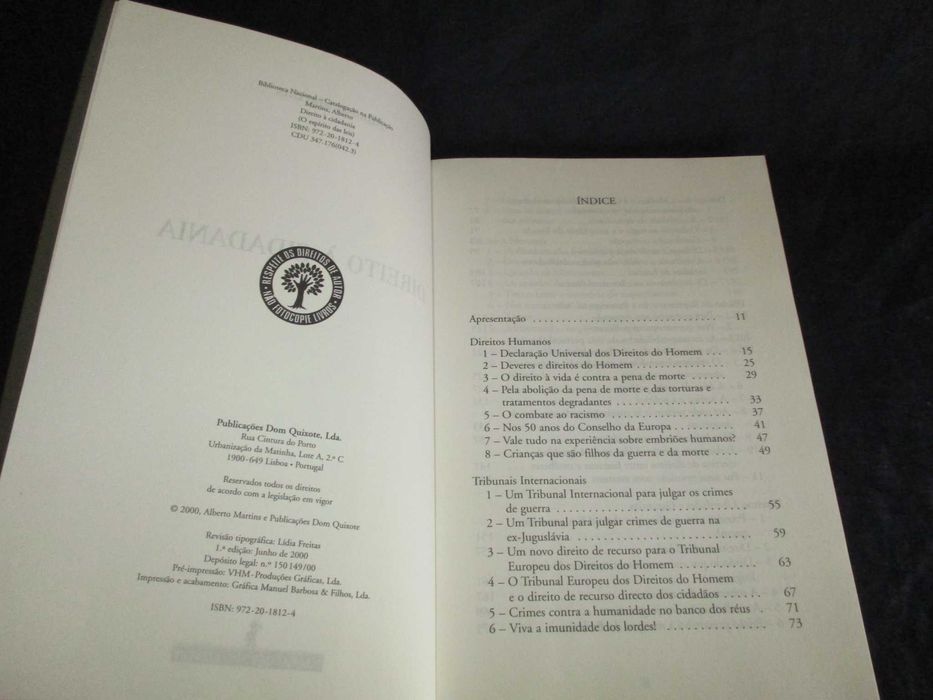 Livro Direito à Cidadania Alberto Martins