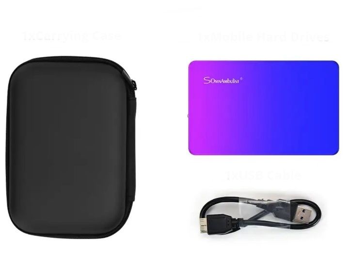 Зовнішній жорсткий диск SomnAmbulist 500Gb USB 3.0 + Захисний кейс