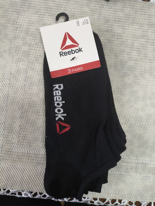 Skarpetki Reebok czerne trzy pary 37/39