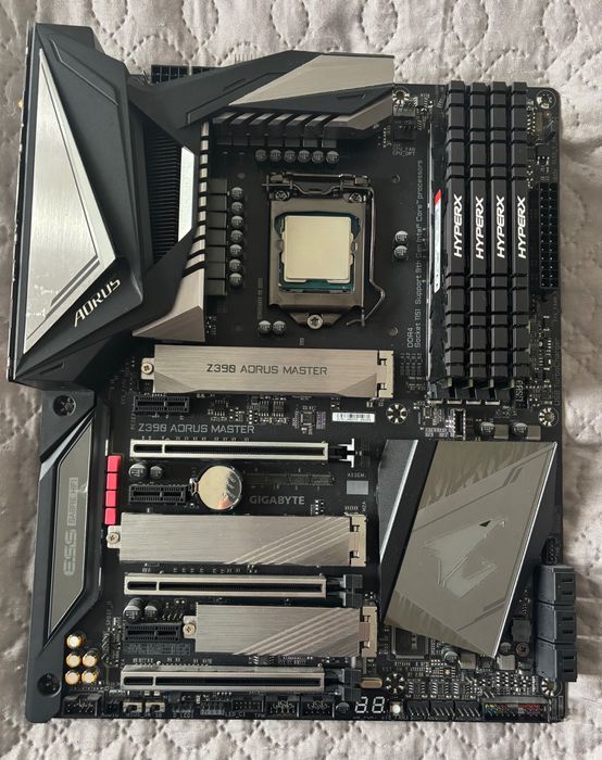 Płyta Z390 AORUS MASTER + INTEL CORE i9-9900K + RAM 32GB (4x8GB)