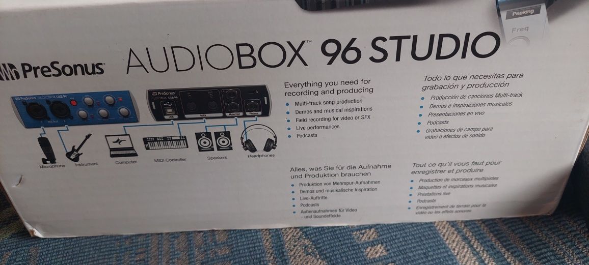 Звукова карта presonus audiobox 96 studio навушники микрофон студійна