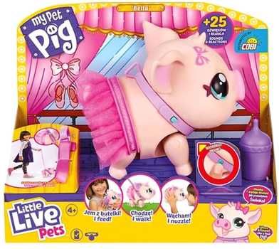 Cobi Figurka interaktywna Little Live Pets Świnka Baletnica