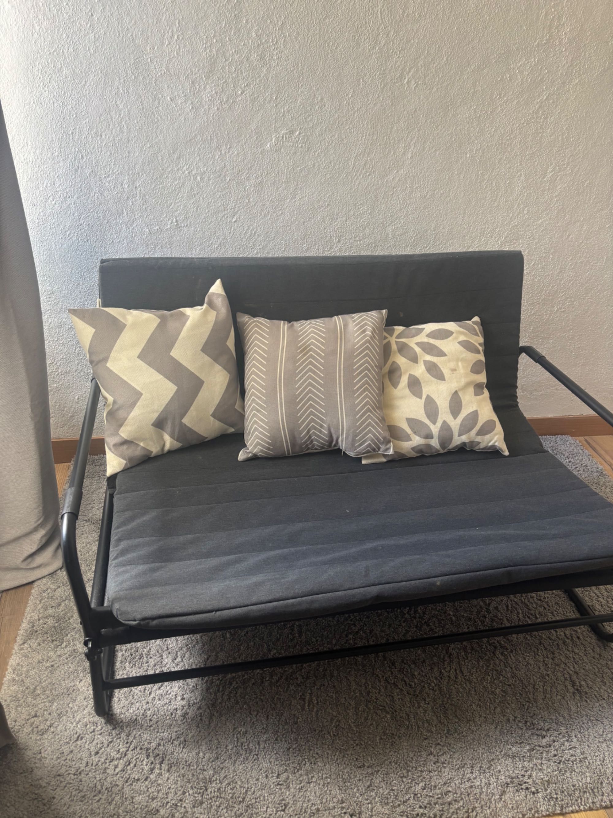 sofa cama cinzento ikea