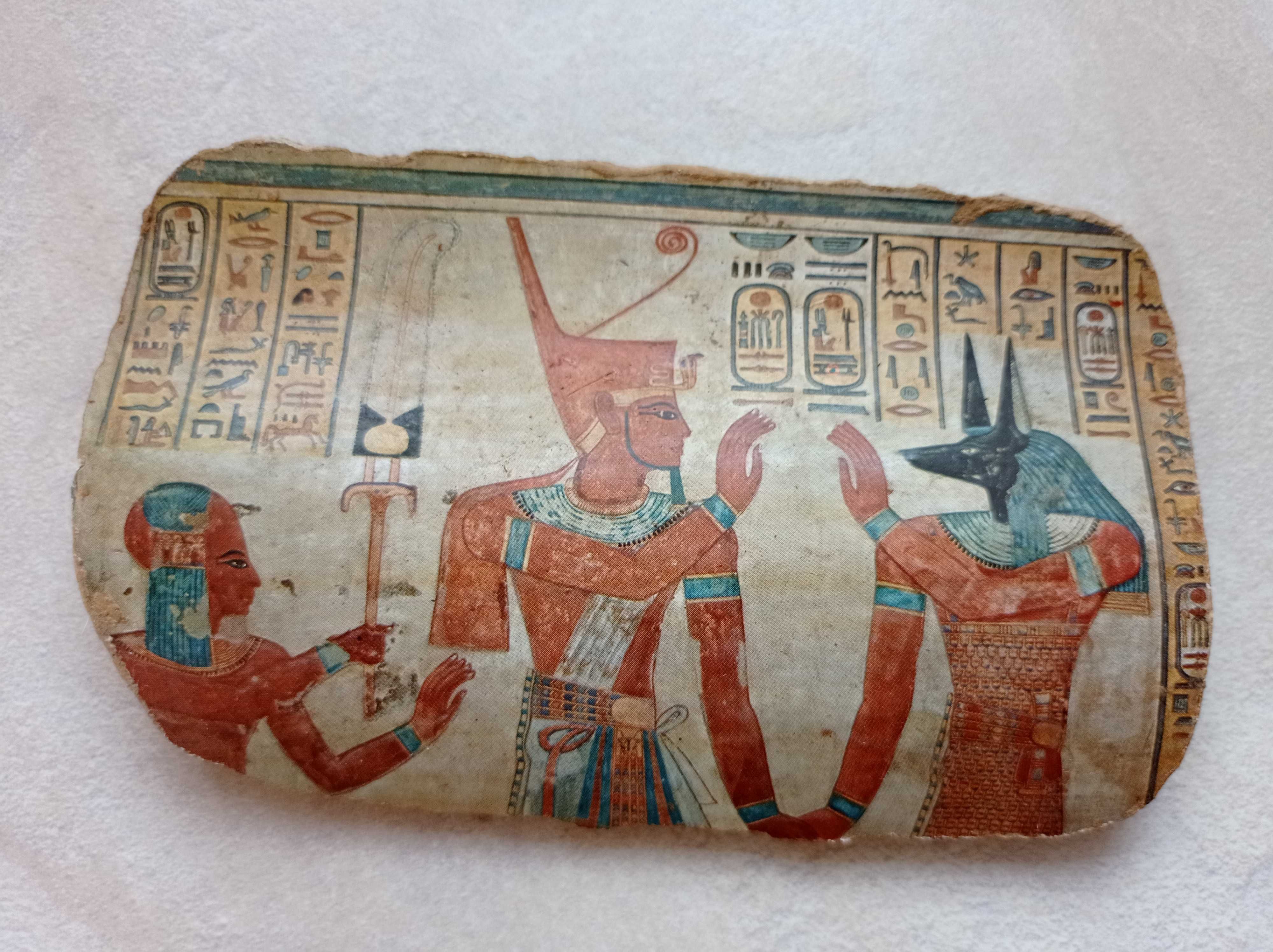 Starożytna tablica ścienna Stela wapienna EGIPT