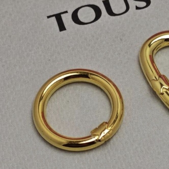 Ogniwo okrągłe 1,6 cm do biżuterii hold srebro vermeil 925