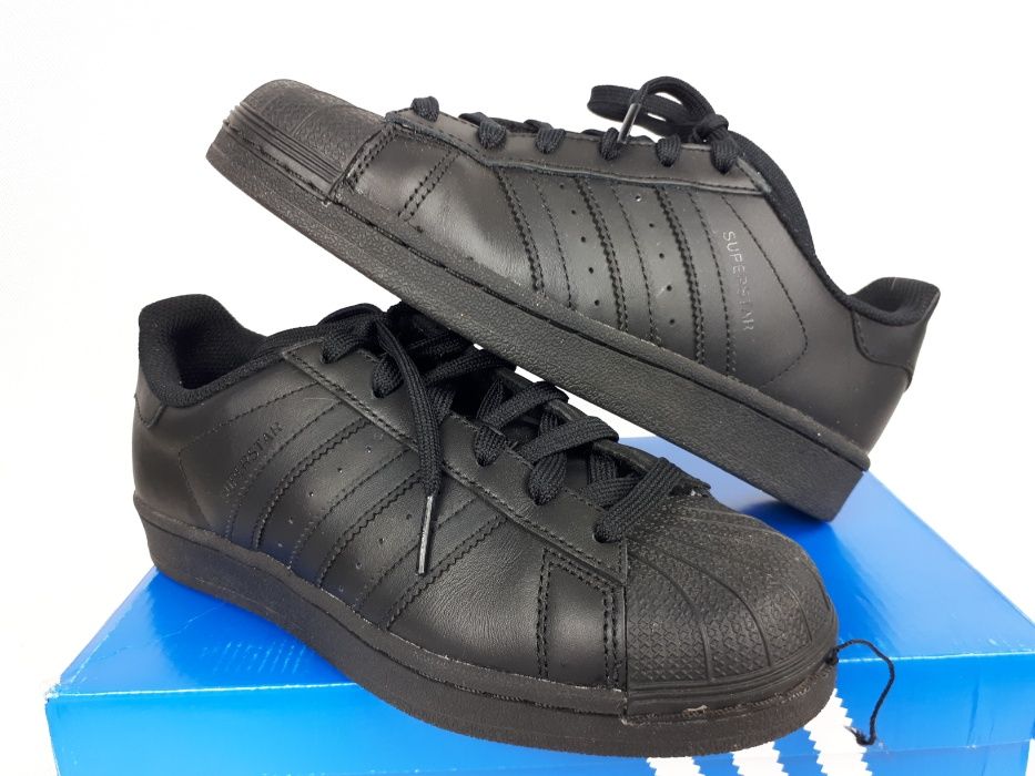 Sportowe sneakersy ADIDAS SUPERSTAR foundation j czarne 36 2/3 uk4