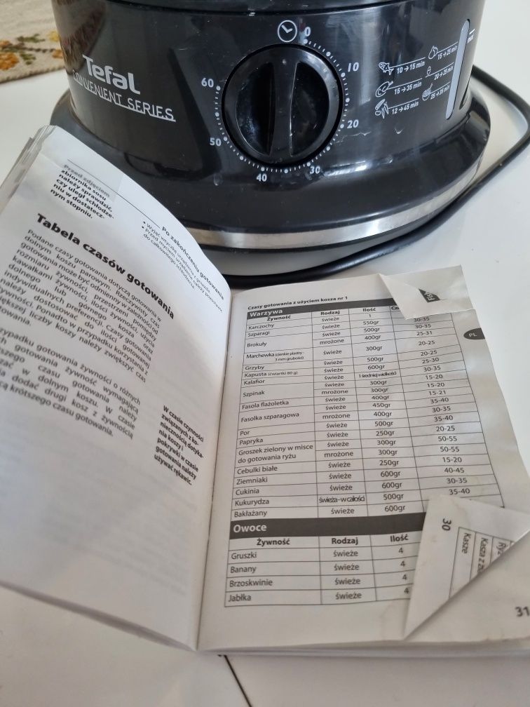 Parowar Tefal, jedzenie na parze, gotowanie na parze